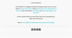 Desktop Screenshot of dkeithrobinson.com